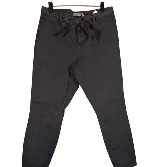 Vineyard Vines Gray Evening Sky High Waist Skinny Utility Pants Women Sz 12 - Picture 1 of 10